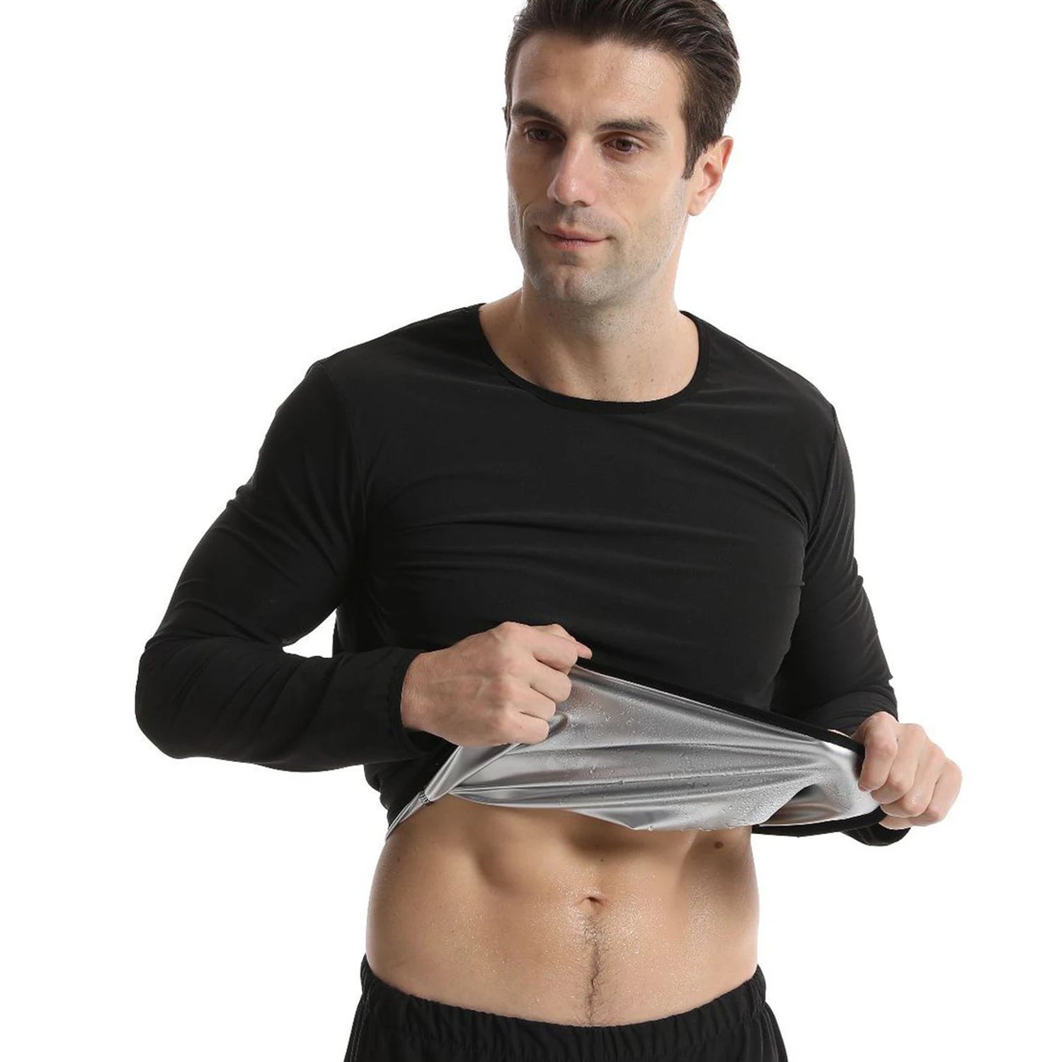 1Pc Sauna Shirt For Men Sleeve Body Shaper Top &ndash; Ultra Slim