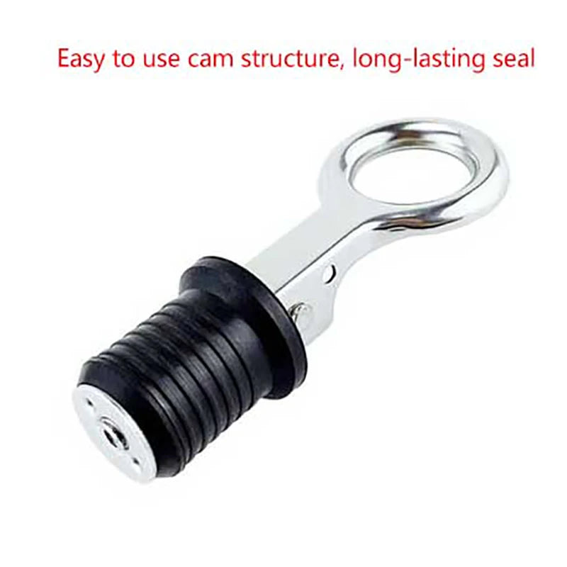 Adjustable 25MM Marine Drain Plug &ndash; Stainless Steel &amp; Rubber