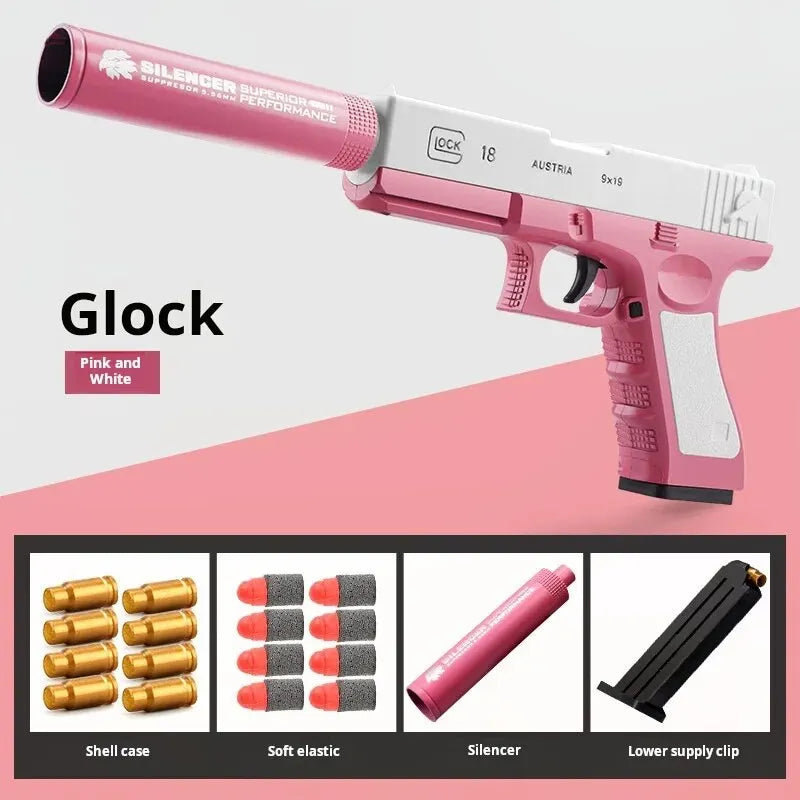 M1911 Pink Soft Bullet Toy Gun