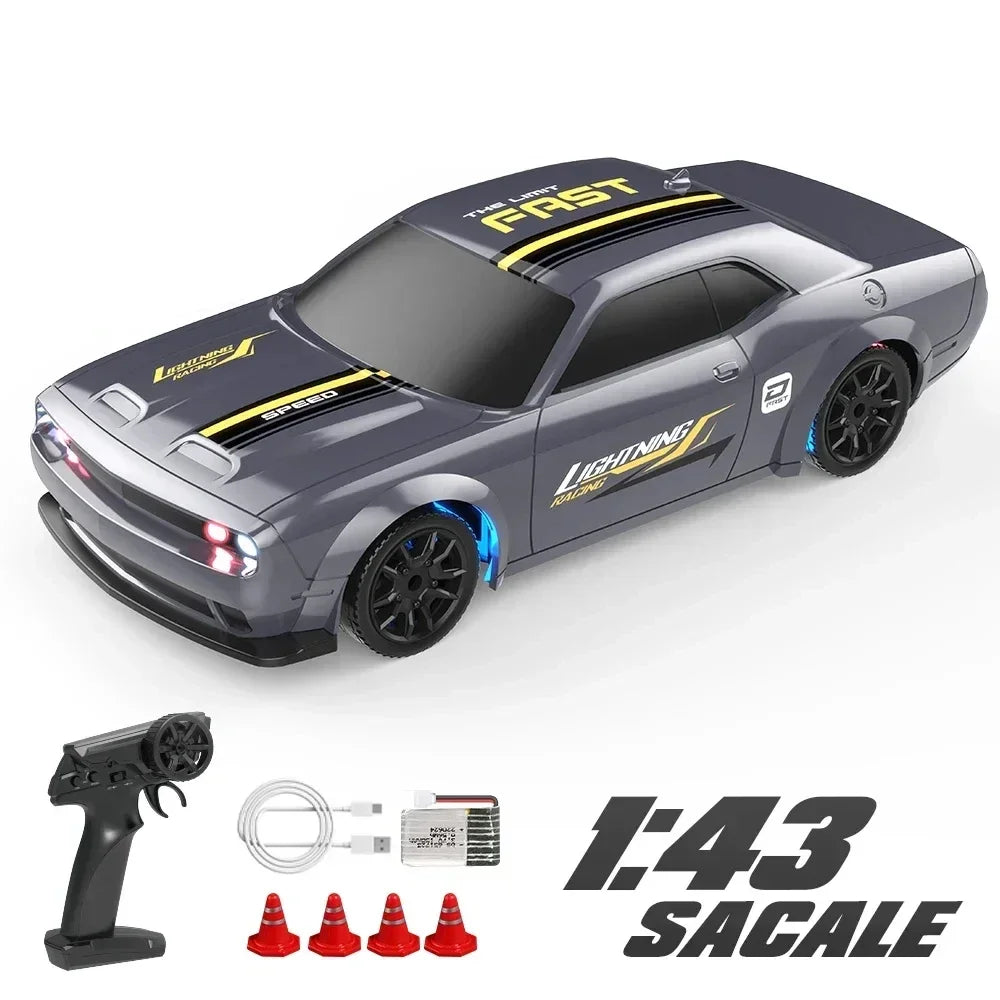 1/43 RC Drift Car With Gyro Upgraded Ver 2.4G &ndash; Gyro Upgrade Silver