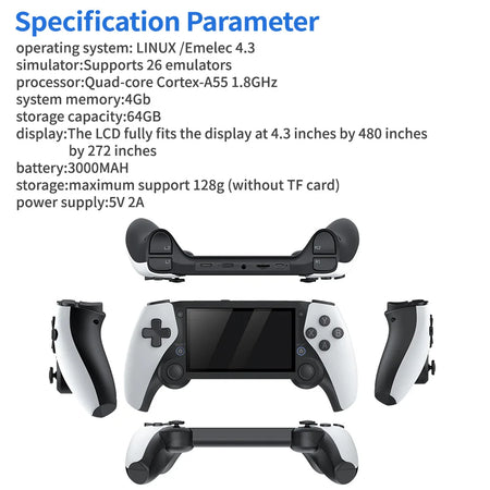 M25 Handheld Game Console with 20000 Games and 4.3 Inch LCD Screen