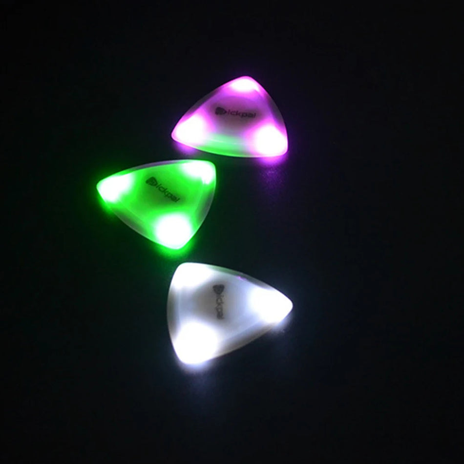 Dotik Luminous Guitar Picks With LED Light For Electric Bass