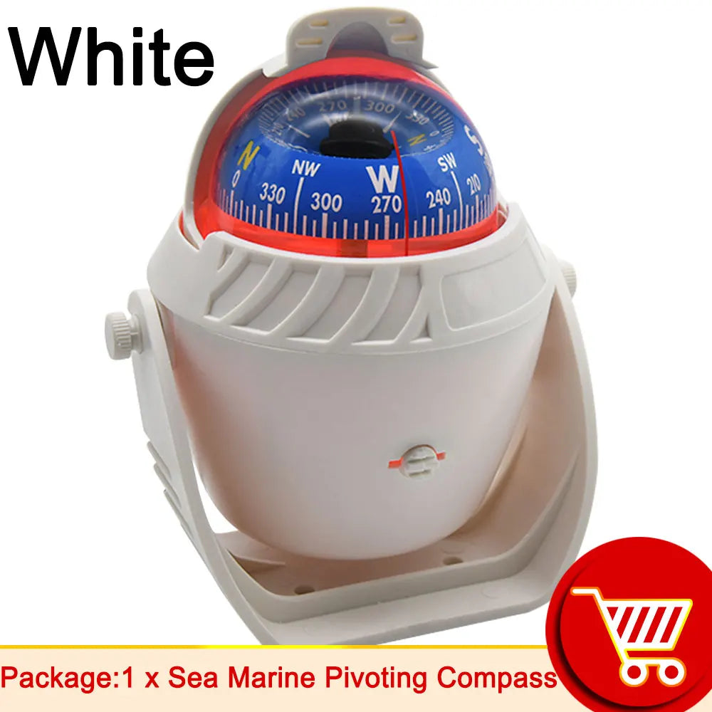 Marine Boat Compass With LED Night Light &ndash; High Precision white / CHINA