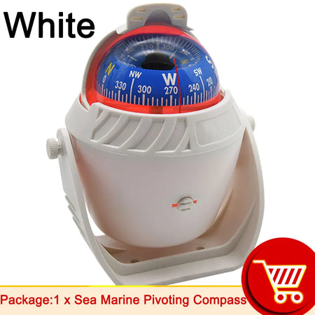 Marine Boat Compass With LED Night Light &ndash; High Precision white / CHINA