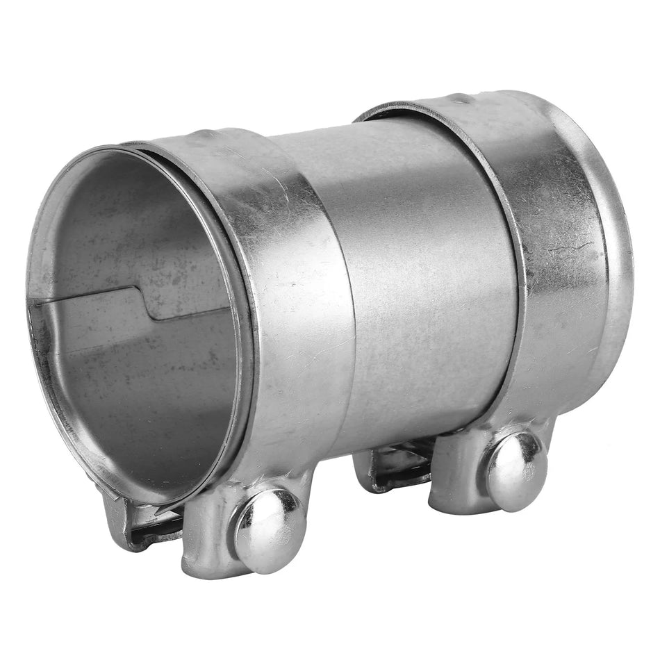 Egzoz Borusu Bağlantısı 3in 76mm Çift Kelepçeli, Galvanizli Çelik Kılıf