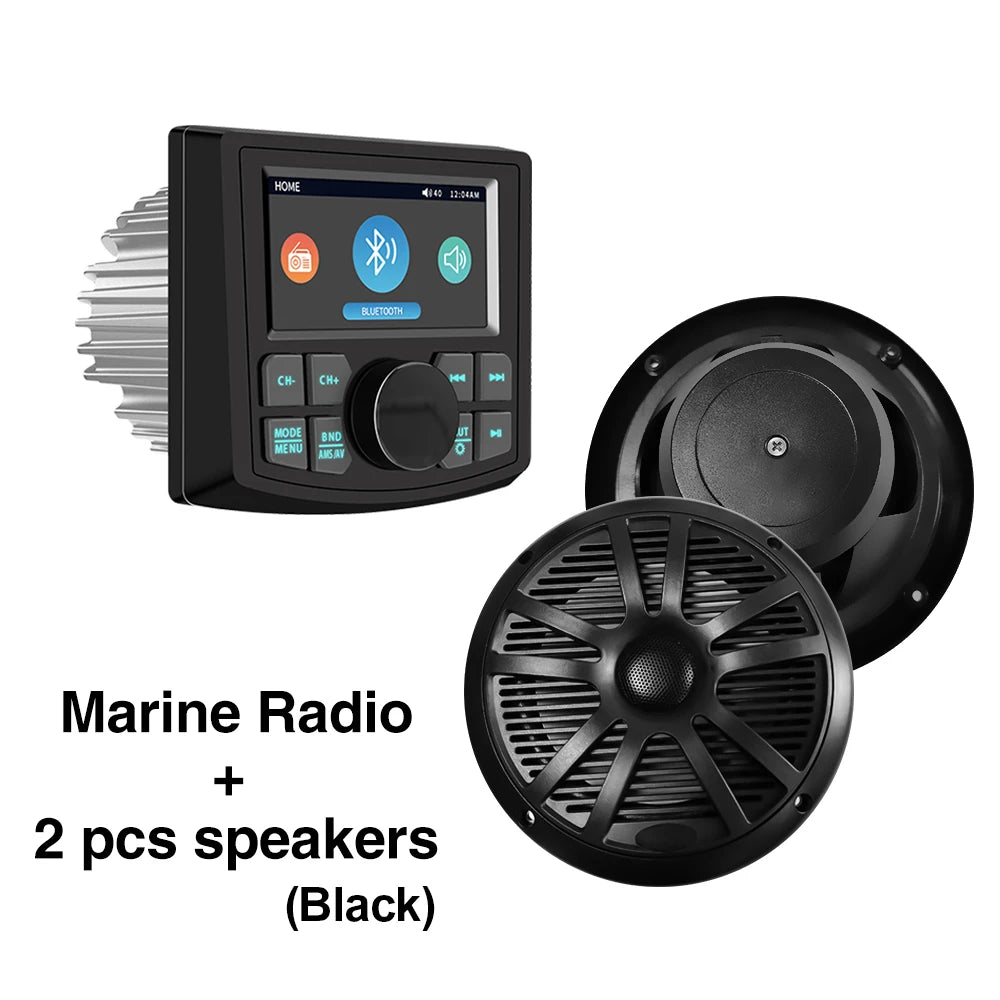 MP5 Radio MS-52RV-1 &ndash; Waterproof IPX5 Bluetooth Receiver Radio Black