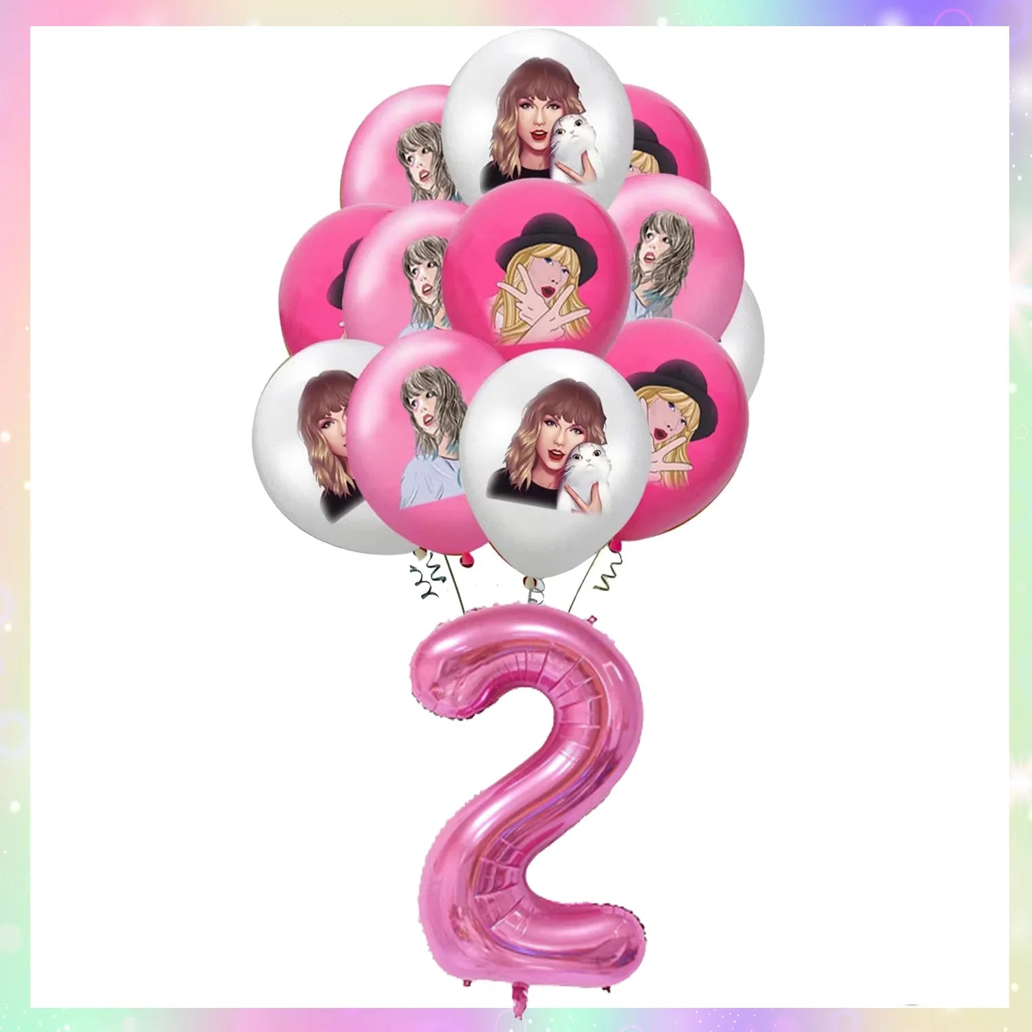 Taylor Swift Birthday Party Decorations - Complete Tableware &amp; Supplies Balloons-13pcs