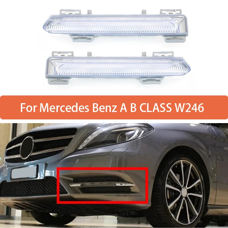 Daytime Running Light DRL Assembly With Clear Lens For Mercedes-Benz A B Class W246