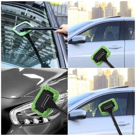 Brangdy Microfiber Car Window Cleaner Brush Kit