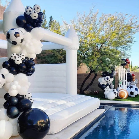 22 Inch 4D Soccer Ball Foil Balloons - Perfect for Kids' Sport Birthday Party Decorations