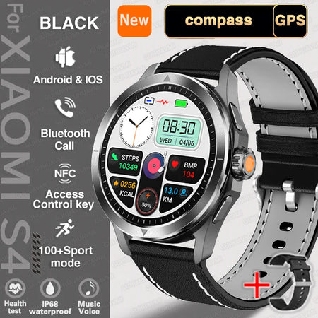 Xiaomi S4 Ultra - Outdoor Sport GPS Health Tracking Black Leather / Global version