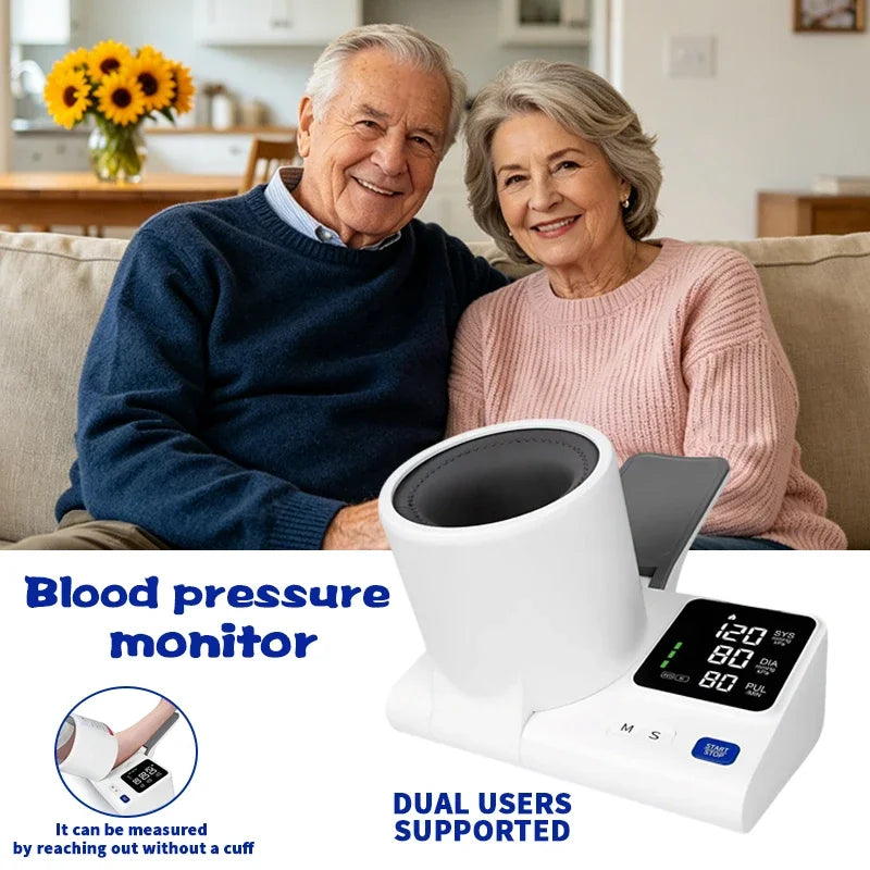 Arm Blood Pressure Monitor LED Display, No Strap Required, One-Touch Measurement