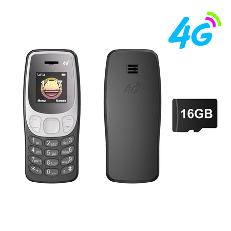 SERVO BM80 LTE 4G Mini Mobile Phone &ndash; Dual SIM Standby black N 16GB TF card