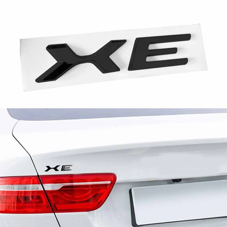 Jaguar XE 3D Car Emblem Sticker, Rear Trunk Panel Logo Badge Decal, Metal