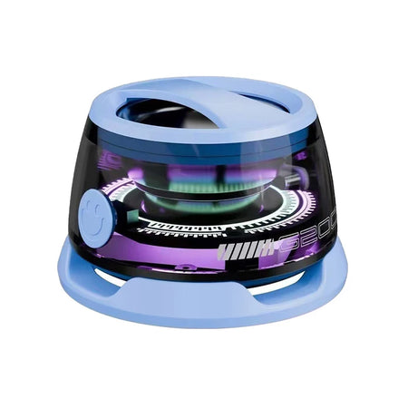 Portable VIKEFON Bluetooth Speaker G200 - RGB Lighting, Magnetic Mount, BT5.3, 7-Hour Playback, Phone Holder Blue