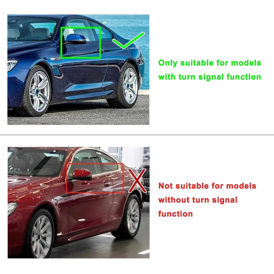 Kryty zrkadiel, 2 kusy, uhlíkové vlákno pre BMW 5 Series F10 F18, priamy náhradný set