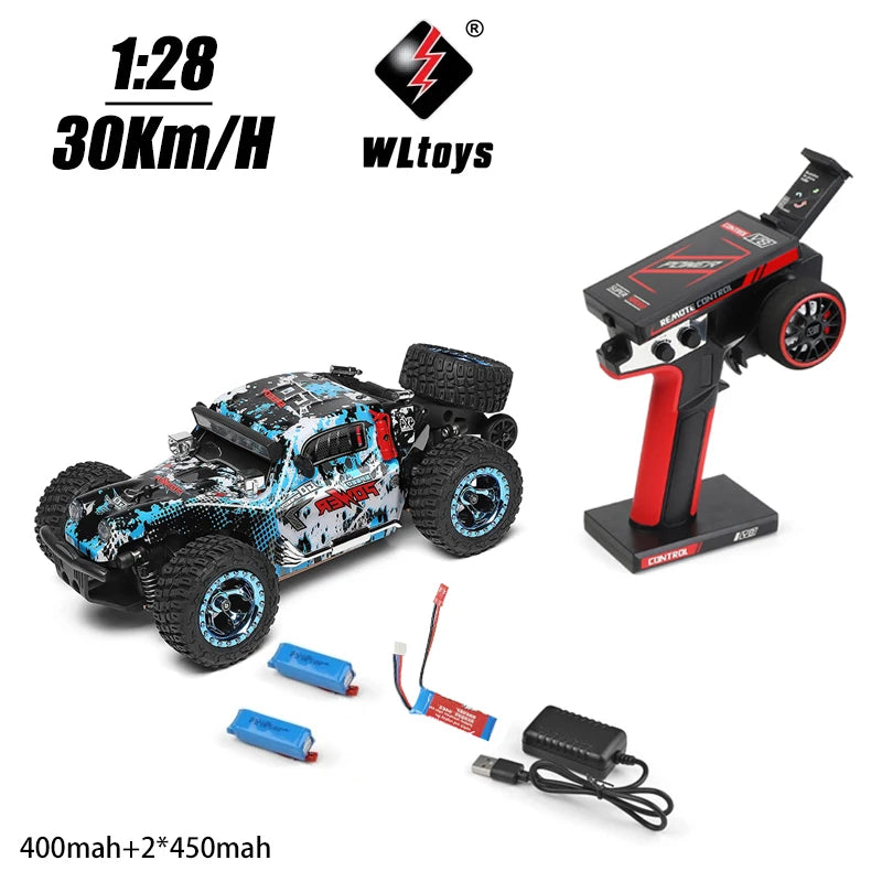 WLtoys 284161 1/28 4WD High-Speed RC Car - 30Km/H Off-Road Drift Racer
