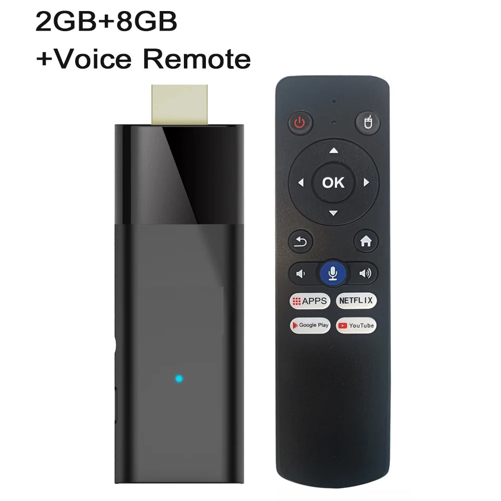 Mortal Q6 Mini 4K Smart TV Stick with Android 10 and Bluetooth 5.2 2GB8GB Voice Remote