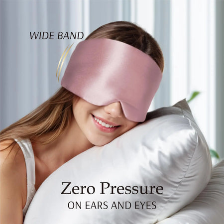 100 Percent Mulberry Silk Sleep Mask &ndash; Adjustable Band