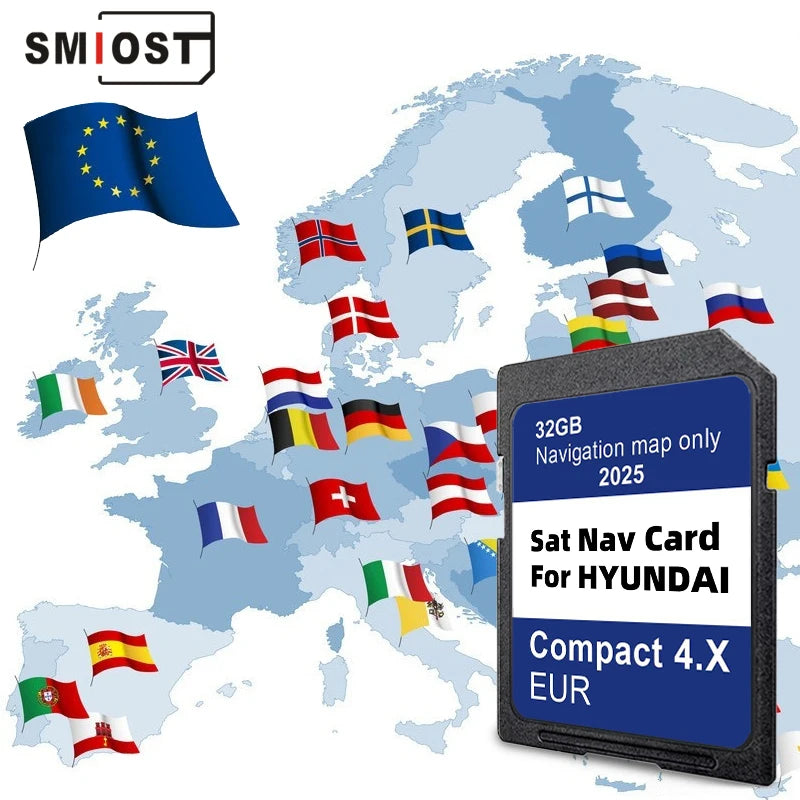 2025 Multimedia Compact 4.X For Hyundai H350 I40 &ndash; EU Map CHINA / for Hyundai Compact4