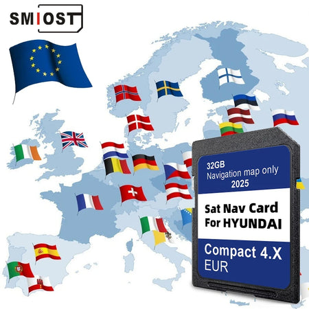 2025 Multimedia Compact 4.X For Hyundai H350 I40 &ndash; EU Map CHINA / for Hyundai Compact4