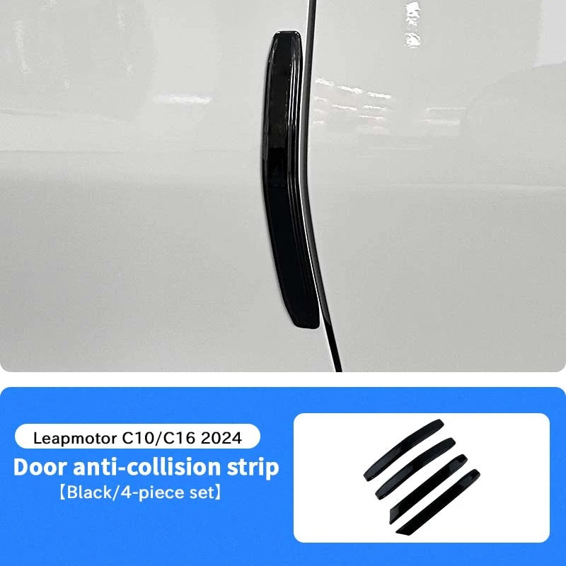 2024 Leapmotor C10 C16 Door Edge Protector - ABS Anti-Collision &amp; Scratch-Resistant Strip Door 4Pcs Black