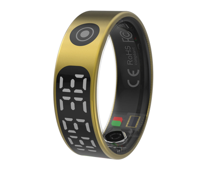 2025 Smart Ring Waterproof 5ATM | Health, Heart Rate, Sleep Monitoring gold / 9