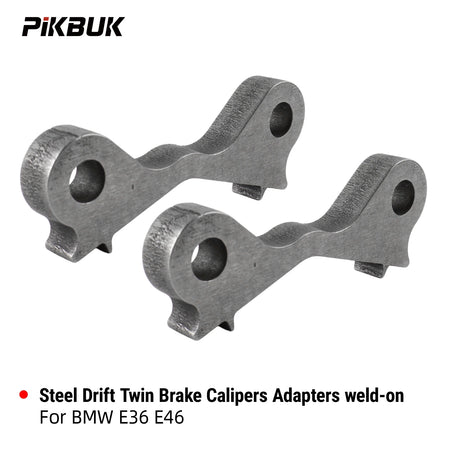 PIKBUK 2PCS Weld-on Drift Twin Brake Calipers Adapter For BMW E46 E36 323i 325i 328i 330i by InterCyprus Trading Ltd