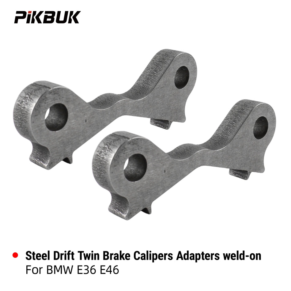 PIKBUK 2PCS Weld-on Drift Twin Brake Calipers Adapter For BMW E46 E36 323i 325i 328i 330i by InterCyprus Trading Ltd