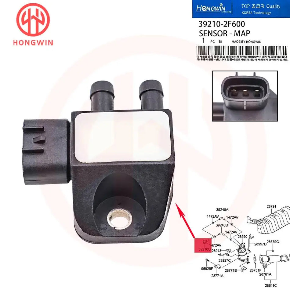 MAP Sensor 39210-2F600 for Hyundai CEED RIO K7 Replacement