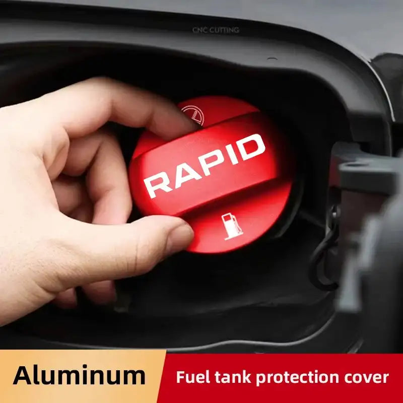 3D Alloy Fuel Tank Cap 1to1 For Skoda Rapid 2019 2025 Blue