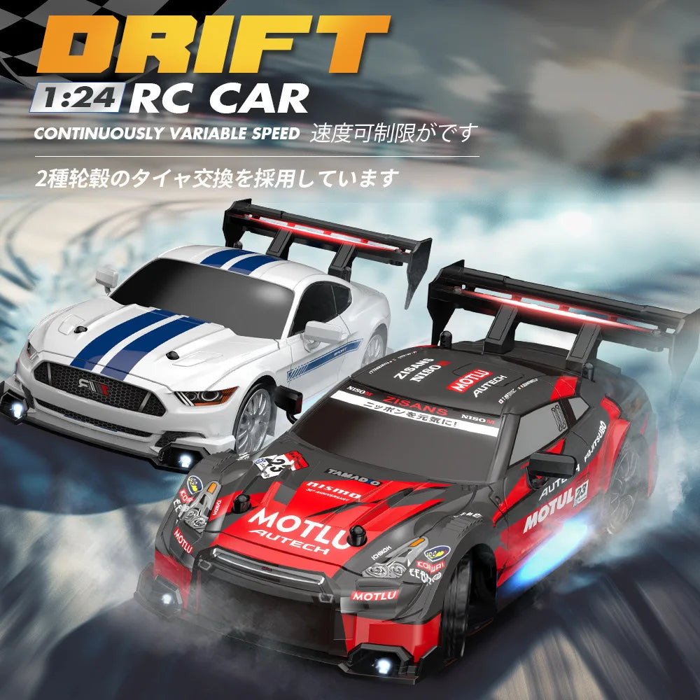 GTR Mustang AE86 1:24 Remote Control Drift Racing Car for Kids