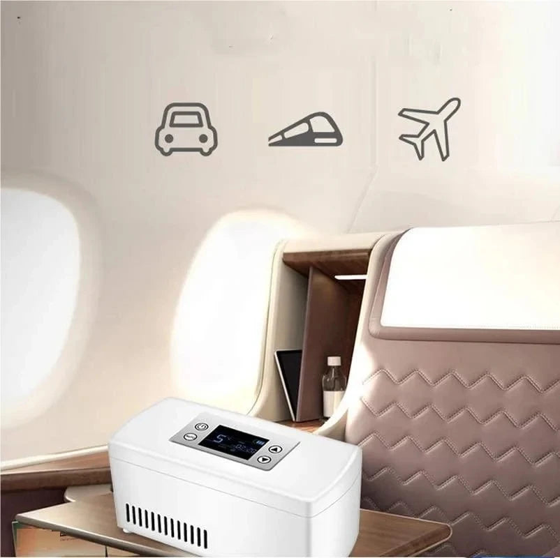 Insulin Cooler Mini Refrigerator &ndash; Portable Storage with LCD Display