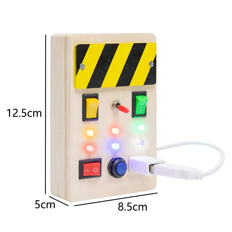 MY10082 Busy Board Led Switch Wheel Educational Toy &ndash; Play