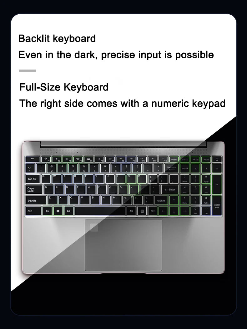 Intel N95 15.6 Inch Portable Laptop &ndash; Long Battery Life and High Performance