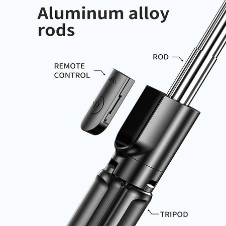 CrownQu Wireless Selfie Stick Tripod &ndash; Multifunctional Design for Ultimate Flexibility