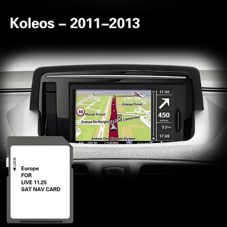 Koleos 2011 2012 2013 Sat NAV SD Card &ndash; Slovakia Sweden CHINA / for Koleos 2011