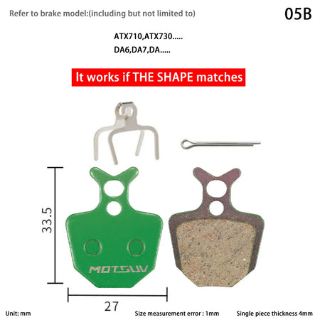 10 Pairs MTB Disc Brake Pads Ceramic &ndash; Ceramic Pad Formula 05B