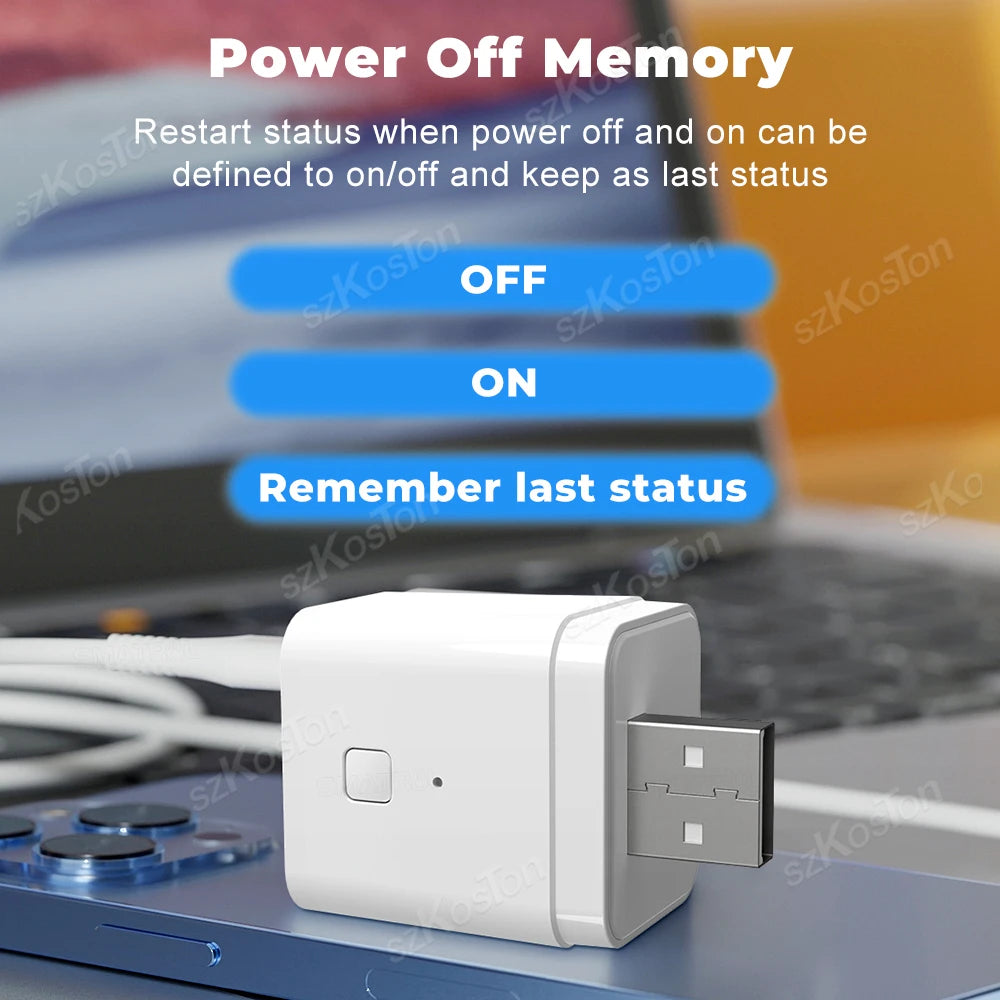 Tuya WiFi/Zigbee Smart USB Adapter with App Control and Voice Assistance