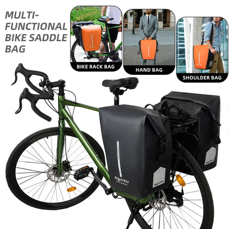 Bike Pannier Bag &ndash; Rainproof Versatile Rear Rack Storage