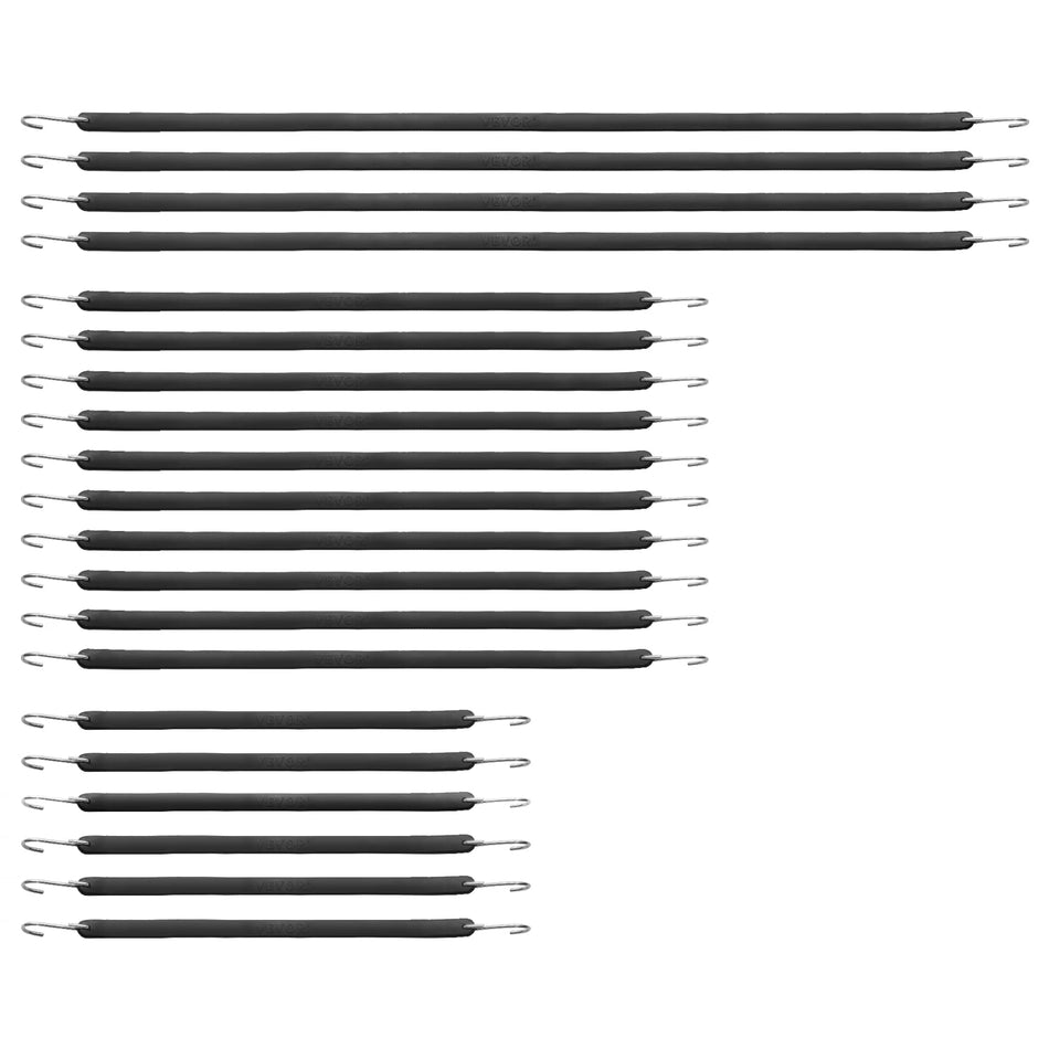 20 sztuk gumek bungee z hakami ze stali 15 21 36 cali