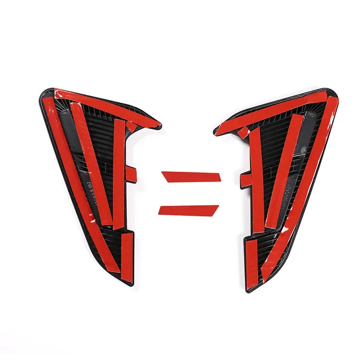 Naklejka emblematowa na błotnik dla BMW X3 X4 G01 G02 G08 pasuje do 2019-2021, dekoracja z ABS w kształcie 3D żeberek rekina