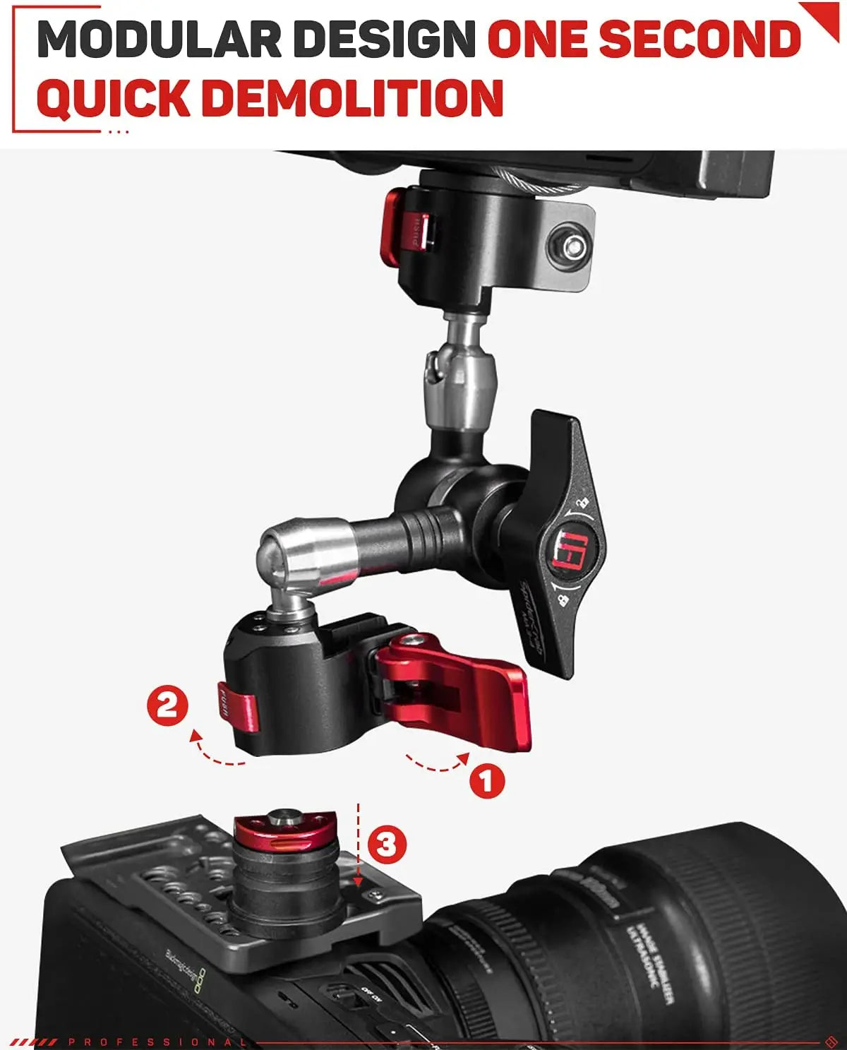 IFOOTAGE Magic Arm &ndash; Versatile DSLR Rig Arm With Mounts