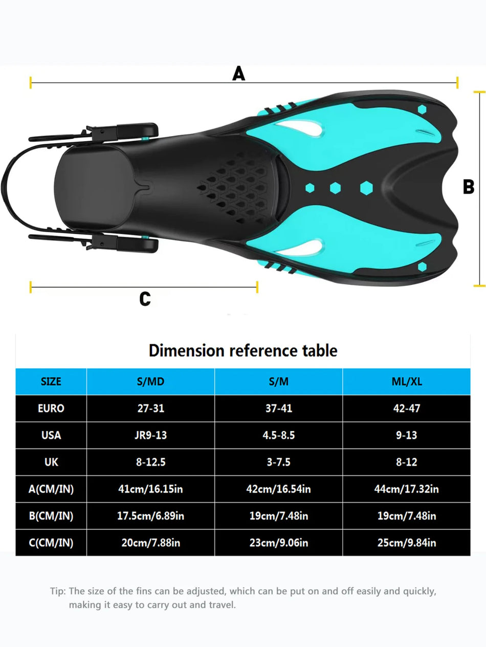 NoEnName Null 2710 &ndash; Adjustable Silicone Snorkeling Fins