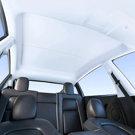 Tesla Model 3/Y Premium Ice Cloth Sunshade with Buckle for Glass Roof