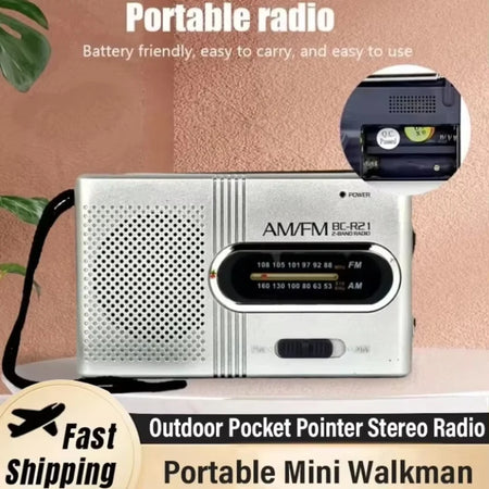 BC-R21/961/962 Mini Radio AM FM Portable &ndash; Best Reception