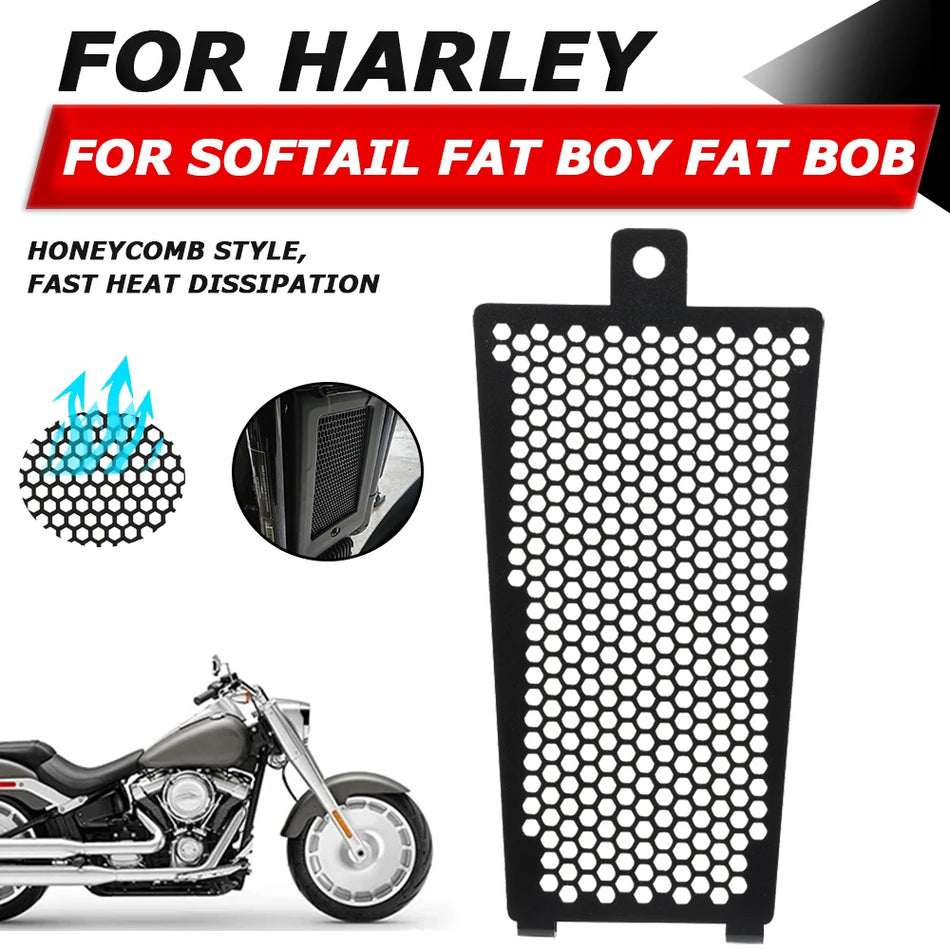 Harley-Davidson Softail Fat Boy 114 Radiator Guard Grille Protector For Fat Bob FXFBS