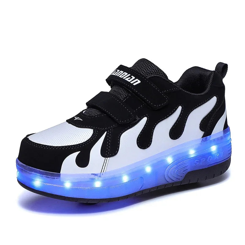 Hirostar LED Roller Skate Shoes &ndash; Colorful Deformation Fun