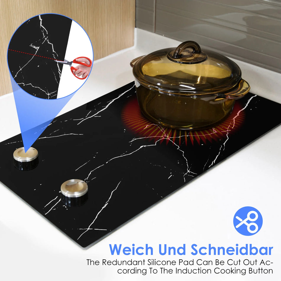 52x78cm Protecție pentru Plită cu Inducție Mată din Silicon Impermeabilă
