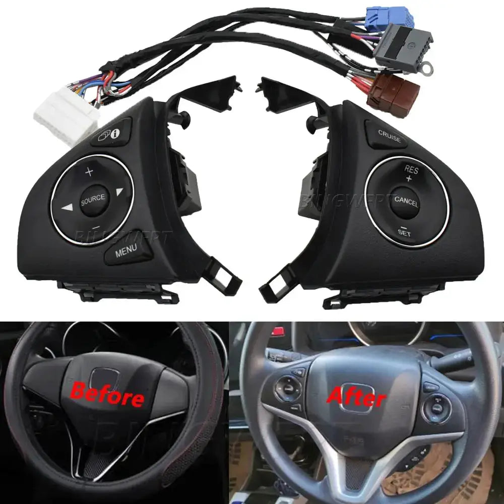 High Quality Steering Wheel Control Switch For Honda Fit 2015 2016 2017 2018 Audio Radio Remote Cruise Control Button by InterCyprus Trading Ltd